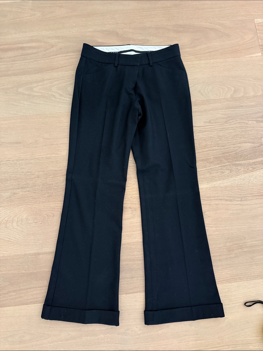 Theory Black Women's Wool Black Pants